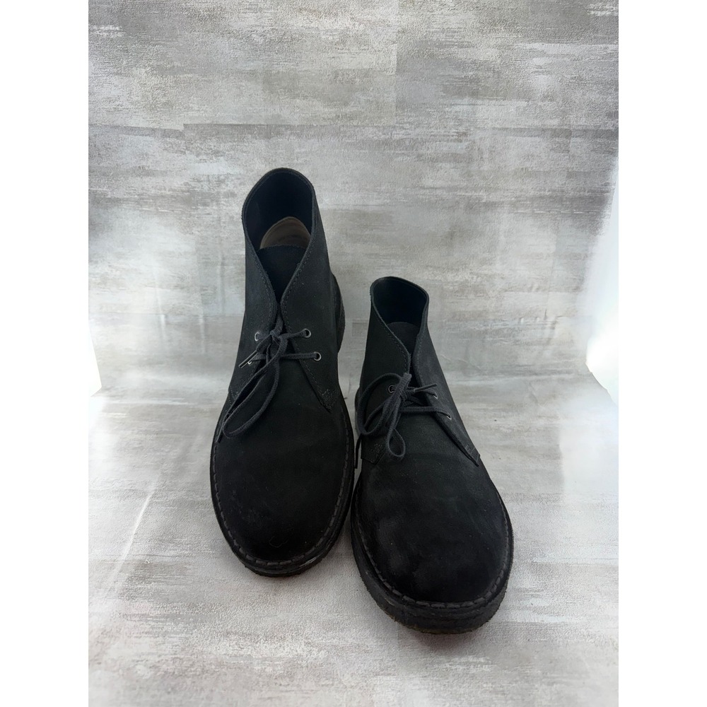 Clarks Originals Desert Boot Black Suede Chukka Men Sz 10M 13292
